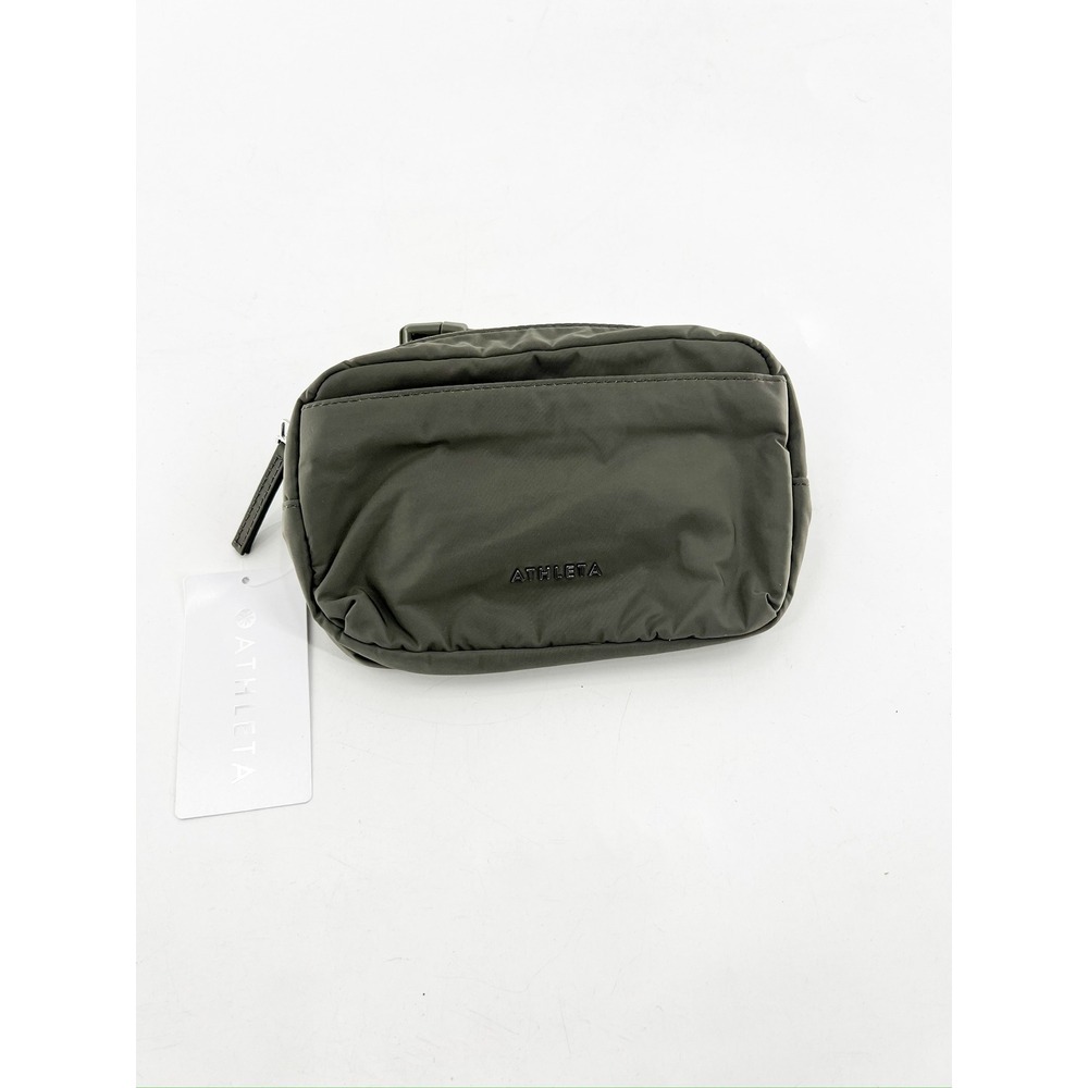 Athleta All About Belt Bag Womens OS Olive Green NEW Water Repellent Crossbody